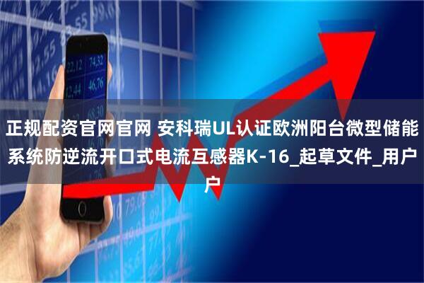 正规配资官网官网 安科瑞UL认证欧洲阳台微型储能系统防逆流开口式电流互感器K-16_起草文件_用户