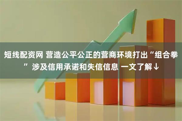 短线配资网 营造公平公正的营商环境打出“组合拳” 涉及信用承诺和失信信息 一文了解↓